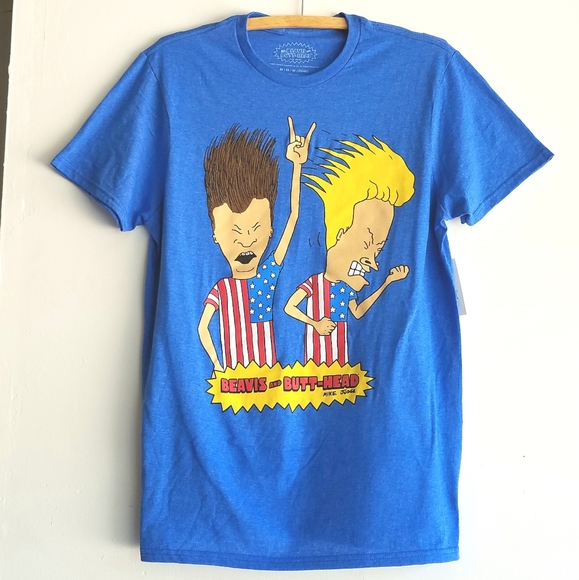 Officially licensed Beavis and Butthead MTV Rock Out America' Graphic Tee - Picture 4 of 7